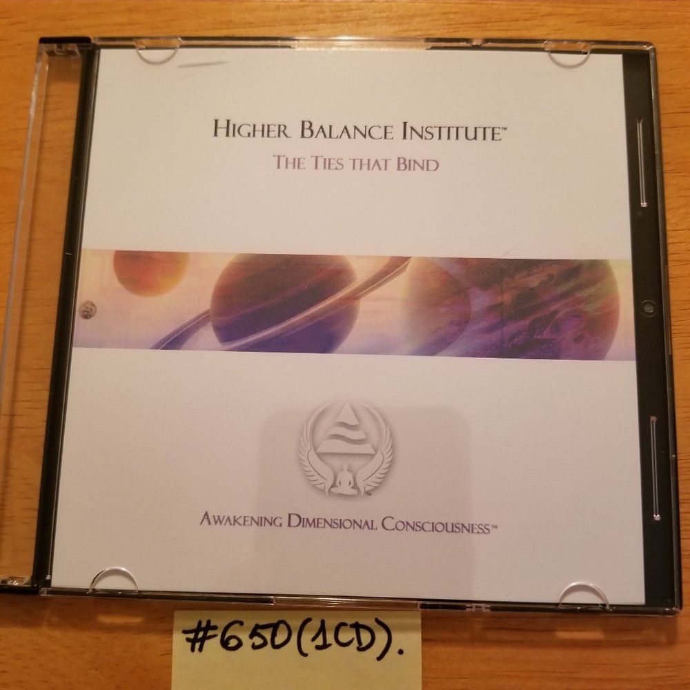 #650Z RARE Like New 1 CD HBI The Ties That Bind